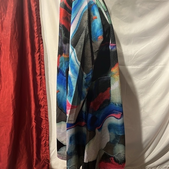 Womens retro jacket nwt polyester colorful trench coat - Picture 6 of 12
